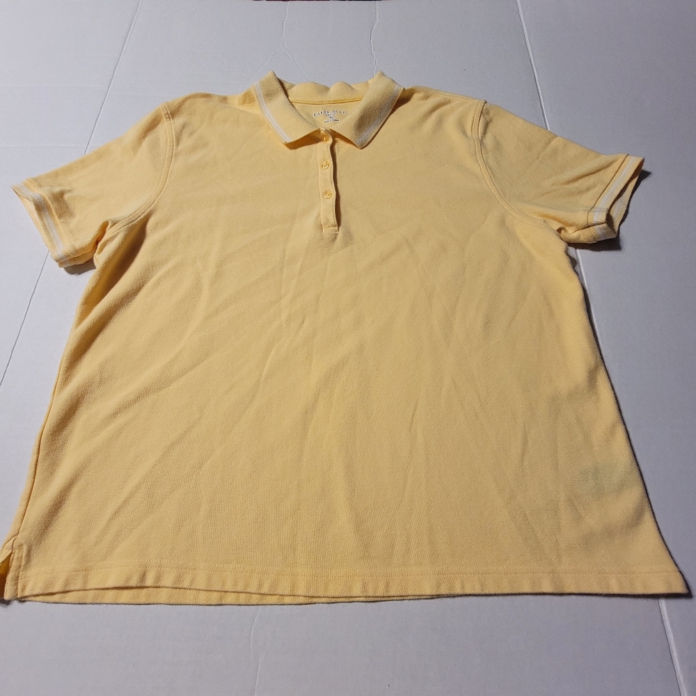 💚 Karen Scott Sport‎ Womens Yellow Polo Size XL